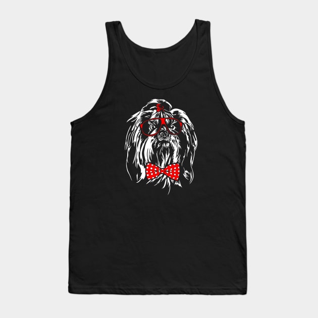 Funny Cute Shih Tzu dog Tank Top by wilsigns